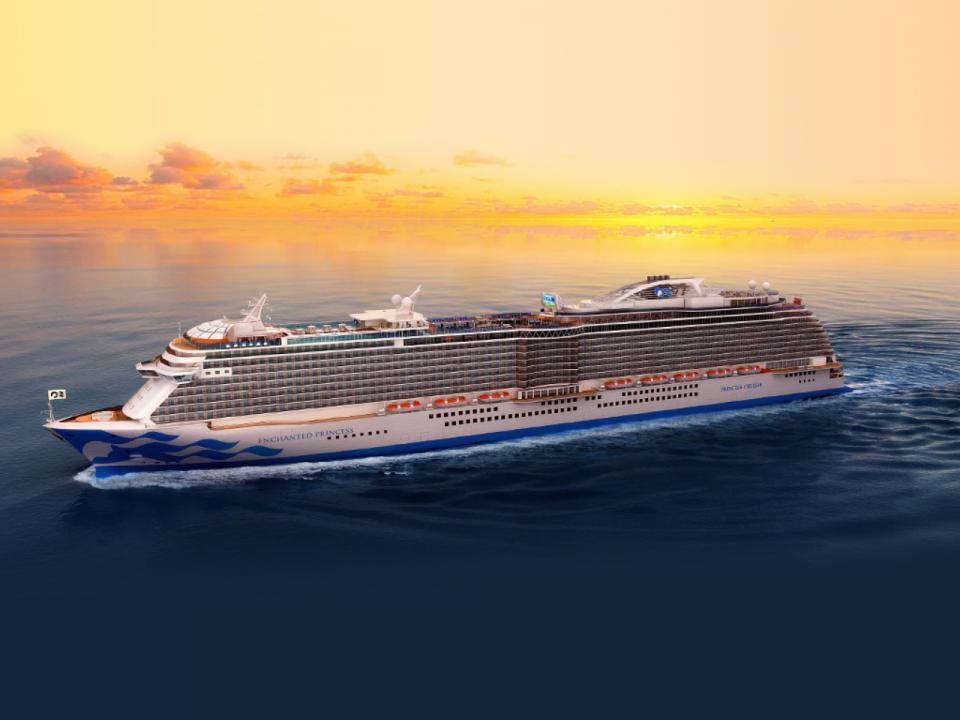Cruise ship sailing through the Western Mediterranean